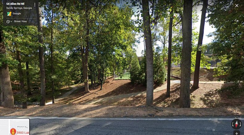 Allen Road Park in Sandy Springs will grow by about 1.5 acres with the city’s acquisition of two adjoining land parcels at 75 and 85 Allen Road. GOOGLE MAPS