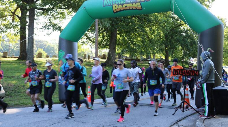 Powder Springs residents participated in the Run for Food 5K hosted by the City of Powder Springs Police Department to raise money for M.U.S.T. Ministries Summer Lunch Program. Contributed by City of Powder Springs.