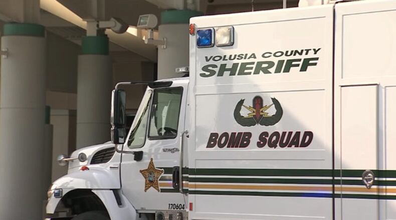 The Volusia County Sheriff Bomb Squad investigated a threat at Daytona Beach International Airport. No bomb was found, and the airport was reopened Wednesday.