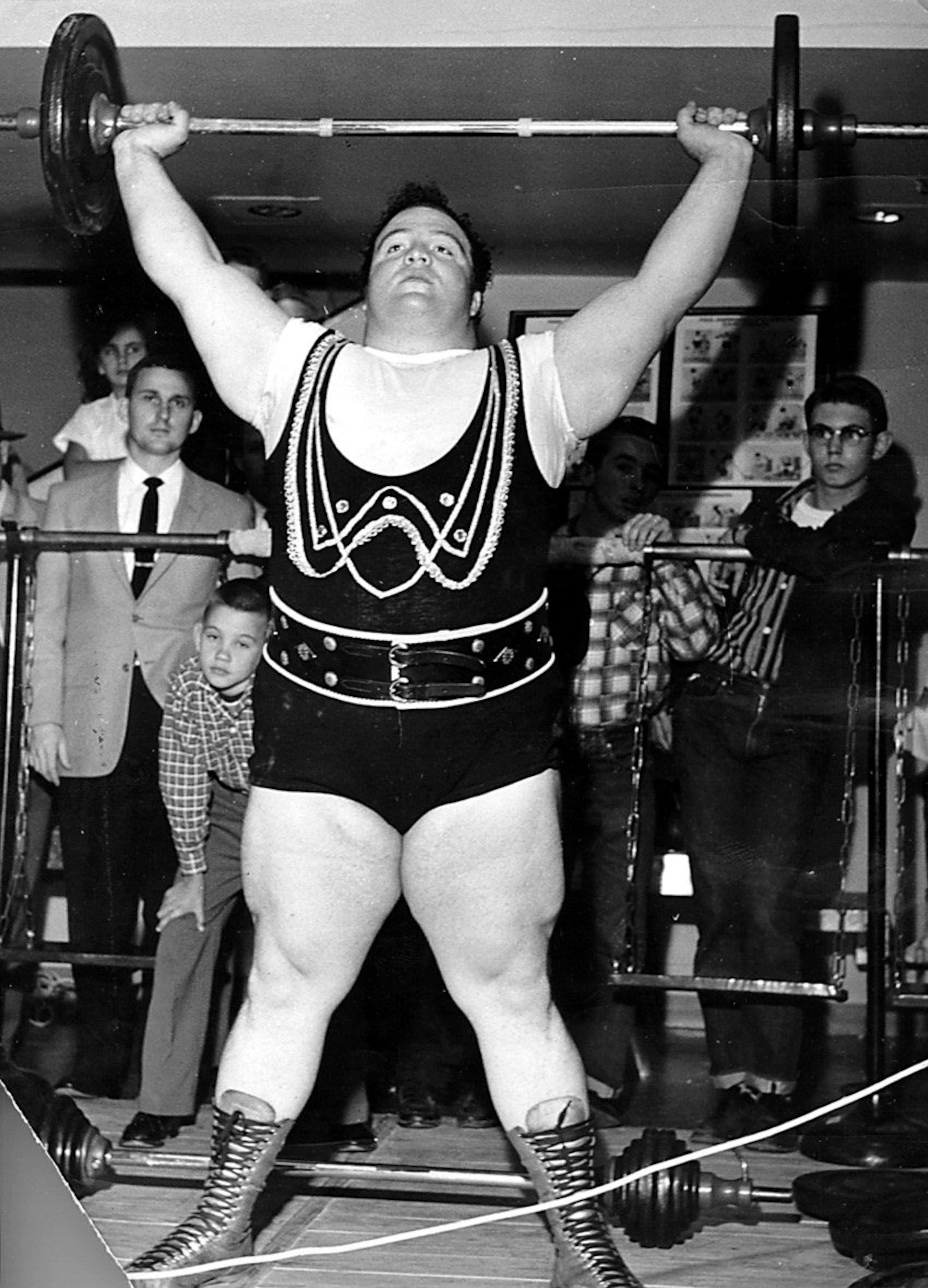 Paul Anderson, an Olympic gold medalist in weightlifting, became a celebrity in the 1950s and early ’60s. (Undated AJC file photo)