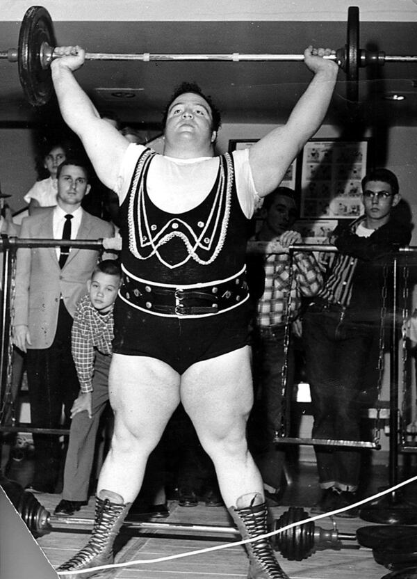 Paul Anderson, an Olympic gold medalist in weightlifting, became a celebrity in the 1950s and early ’60s. (Undated AJC file photo)