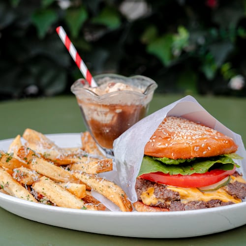 The A-Town Burger will be on the menu at chef Joey Ward’s patio bar, Bar Belle, which is attached to Southern Belle and Georgia Boy. (Courtesy of Southern Exposure)