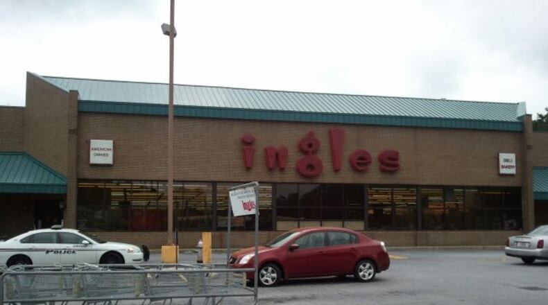 Ingles grocery store where the suspect was found hiding in a freezer.