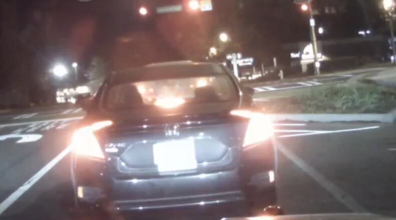 Investigators said the man hopped into a waiting car and he and the driver sped off.