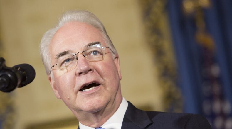 The U.S. Department of Health and Human Services has dramatically reduced funding for Obamacare enrollment aid under Secretary Tom Price of Georgia. (Photo by Chris Kleponis/Getty Images)