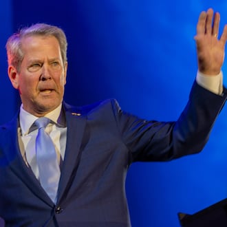 Gov. Brian Kemp, seen here at the annual Georgia Chamber Eggs & Issues breakfast in January, has called a special session to reshape Georgia voting and political boundaries. (Arvin Temkar/AJC)