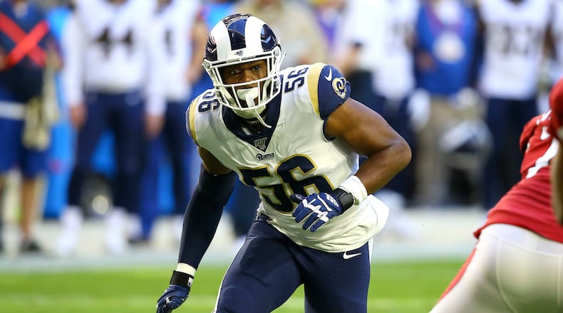 Defensive end Dante Fowler (56) is set to join the Atlanta Falcons.