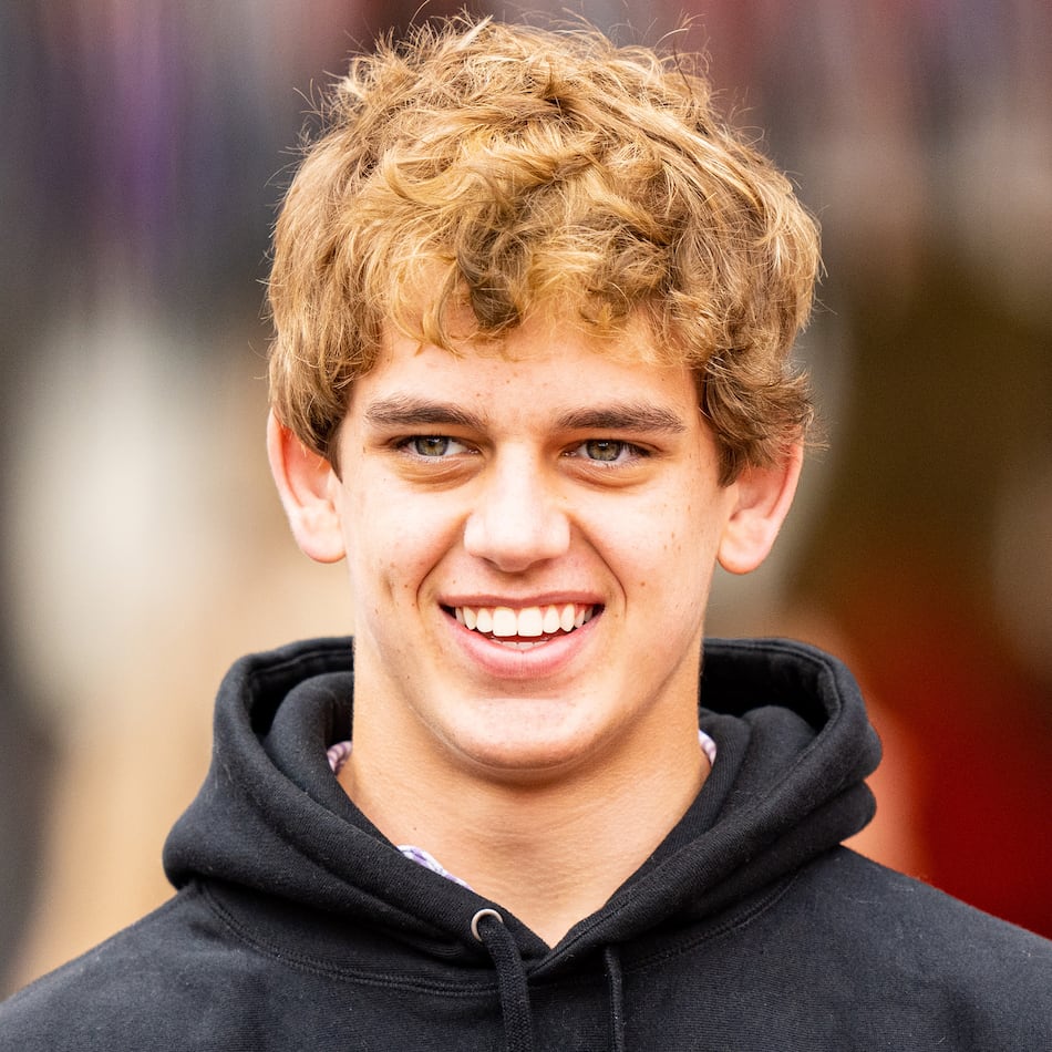 Arch Manning looks on during his recruiting visit to Clemson University before the game between the Clemson Tigers and the Florida State Seminoles at Clemson Memorial Stadium on Octo. 30, 2021 in Clemson, South Carolina. (Jacob Kupferman/Getty Images/TNS)