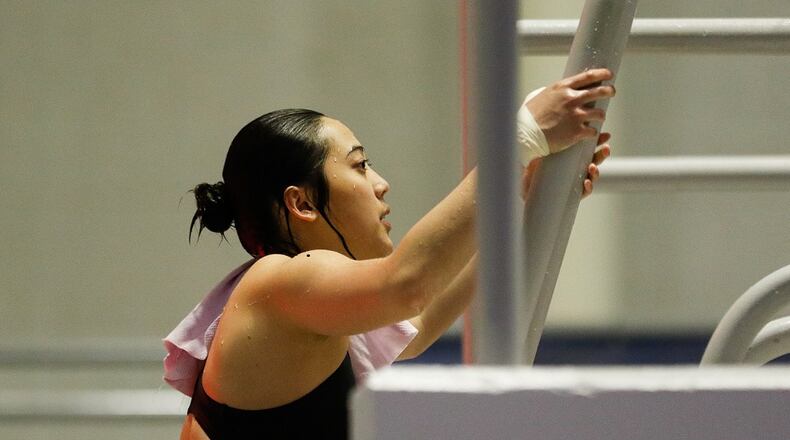 University of Georgia diver Freida Lim at a meet Feb. 19, 2019. Lim will attempt to represent Singapore in the 2020 Olympic Games.