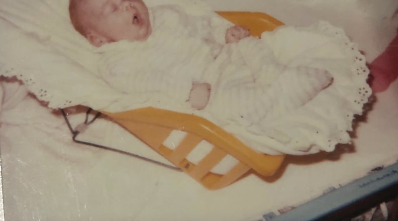 "Baby Jan," as she was named by nurses at Northside Hospital, was discovered in the Prado shopping center parking lot hours after she was born. This photo was taken while she was still in foster care.