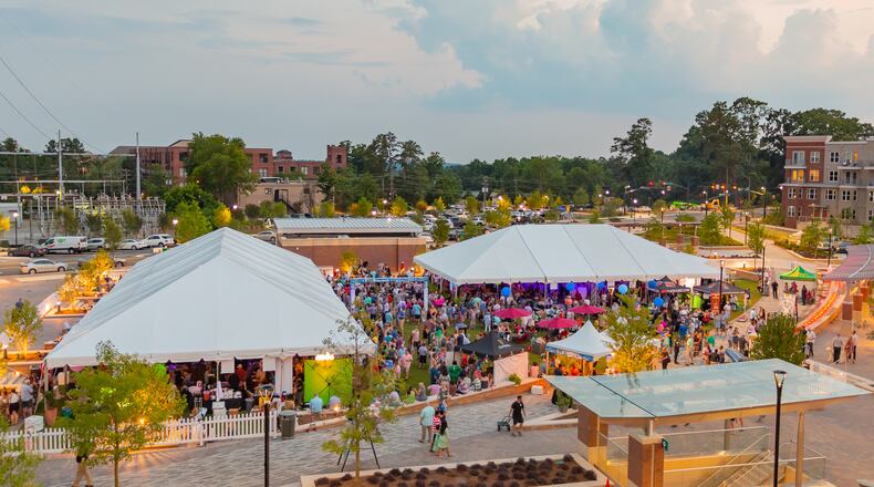 A scene from Sandy Springs’ Food That Rocks festival.
