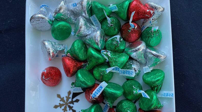 Chocolate kisses are a key ingredient of Mrs. Patterson's Peanut Blossoms. Ligaya Figueras / ligaya.figueras@ajc.com