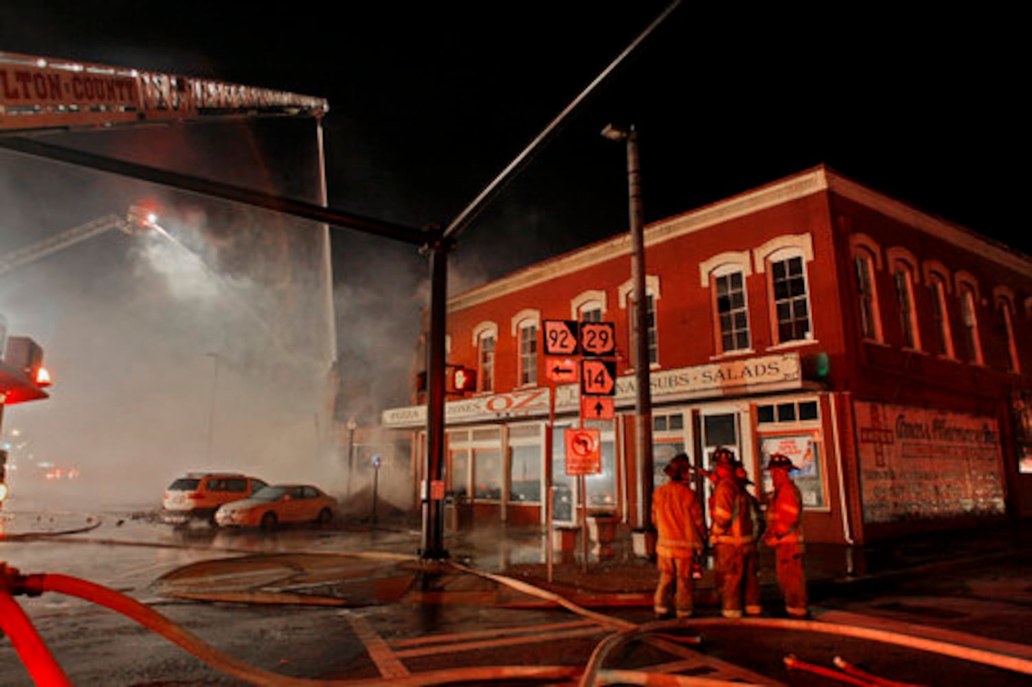 Fire near downtown Fairburn