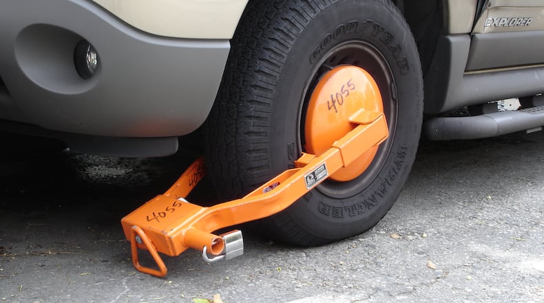 Snellville recently approved an ordinance amendment requiring clear signage on any property that employs the practice of booting vehicles. (Courtesy Wikimedia)