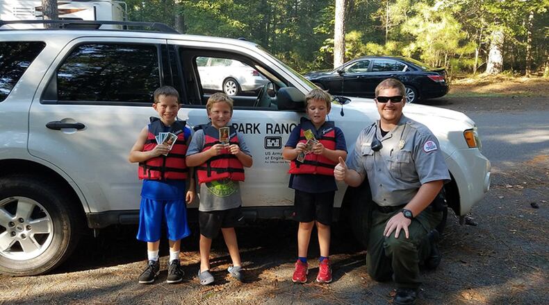 Assisting visitors is one of the many duties of rangers at Allatoona Lake in Cherokee and Bartow counties. Entry-level ranger positions are being advertised at the lake; the deadline to apply is July 26. U.S. ARMY CORPS OF ENGINEERS