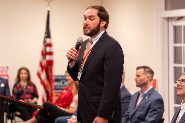 Former state Sen. Colton Moore's confrontational style has repeatedly put him at odds with leaders in his own party. (Ben Hendren for the AJC)