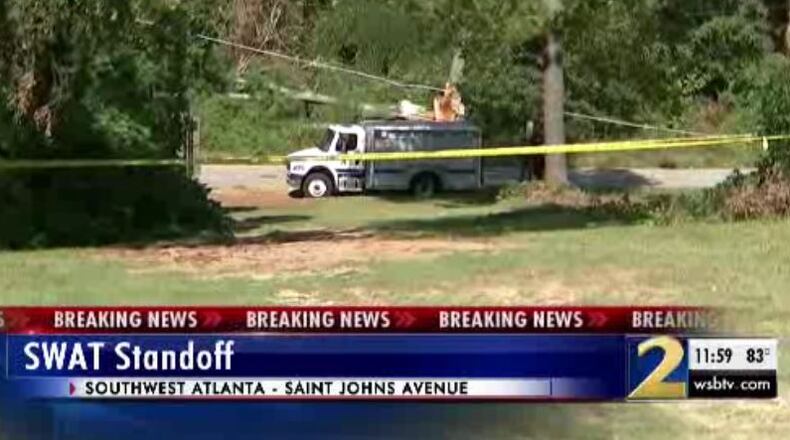 The standoff took place Thursday in the 300 block of Saint Johns Avenue. (Credit: Channel 2 Action News)