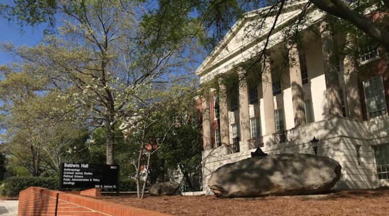 The University of Georgia's Baldwin Hall. ERIC STIRGUS / ESTIRGUS@AJC.COM