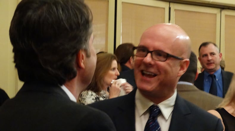 Larry Wachs at Steve Rickman's wedding earlier this year. CREDIT: Rodney Ho/rho@ajc.com