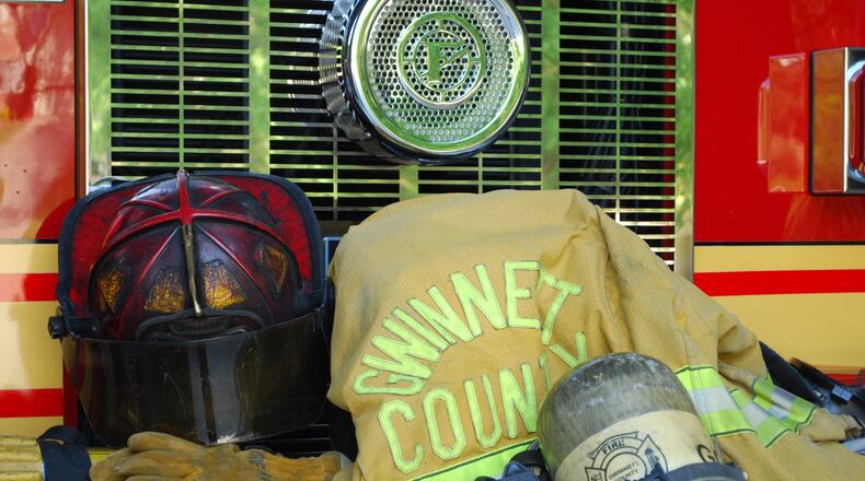 Gwinnett recently approved the purchase of firefighter turnout gear, the protective clothing worn by firefighters when they are engaged in fire suppression activities. (Courtesy Gwinnett County Fire and Emergency Services)