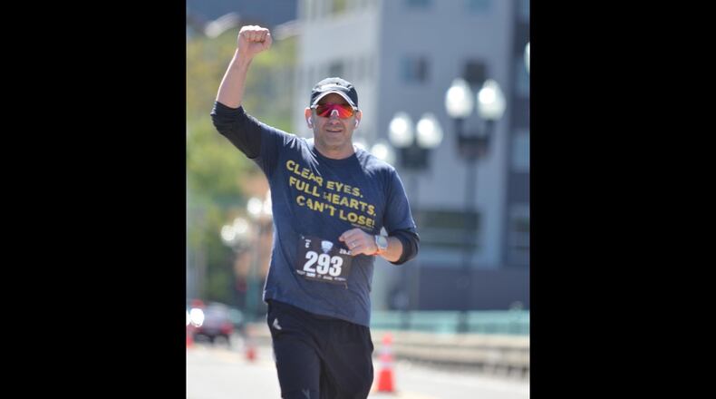 AJC president and publisher Andrew Morse takes part in the Knoxville Marathon. Courtesy of Andrew Morse