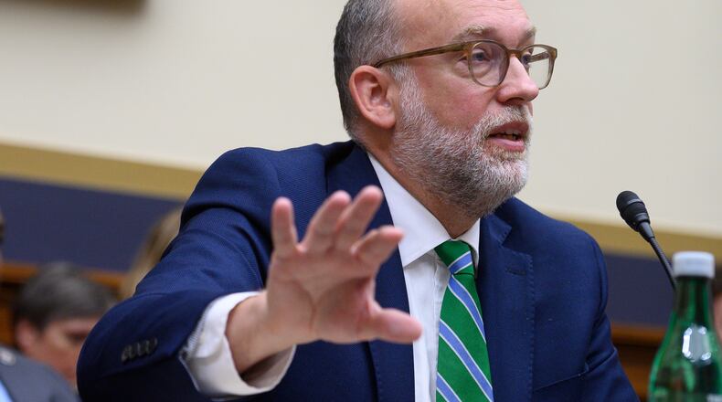 Russell Vought, acting director, Office of Management and Budget, testifies before the House Financial Committee on the Consumer Financial Protection Bureau (CFPB) semi-annual report, on Capitol Hill in Washington, Wednesday, July 15, 2026. (AP Photo/Cliff Owen)