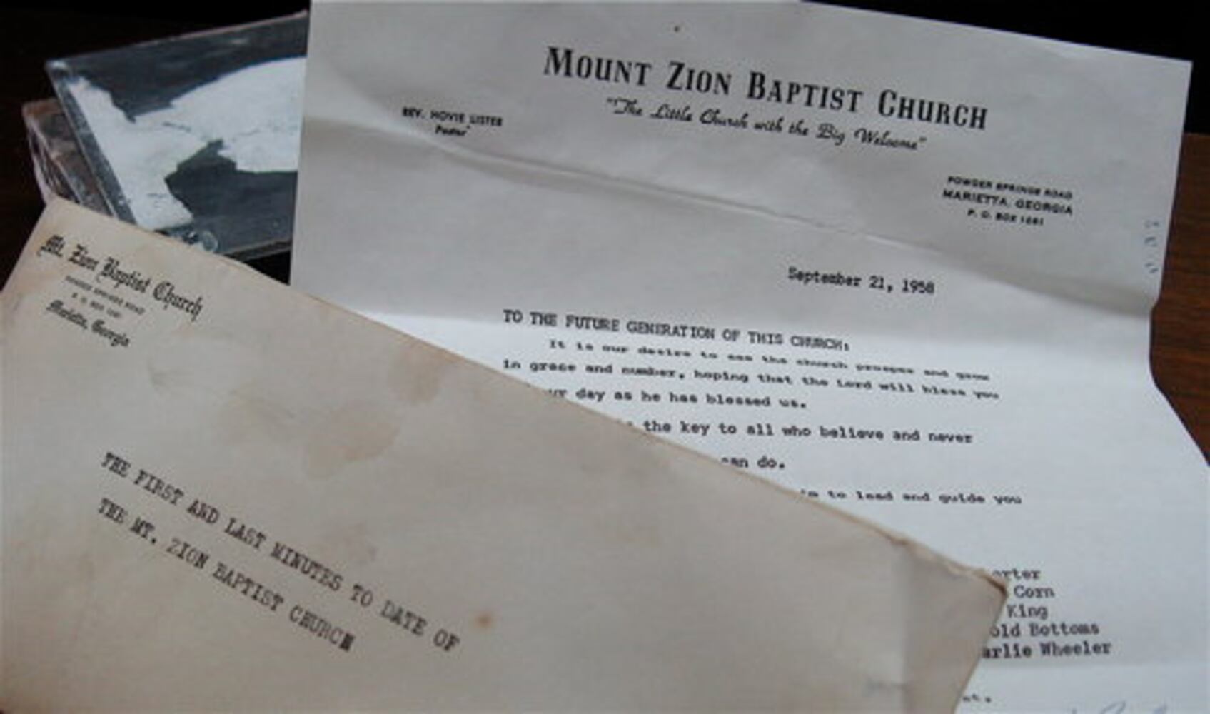 Time capsule found at Mt. Zion Baptist in Marietta