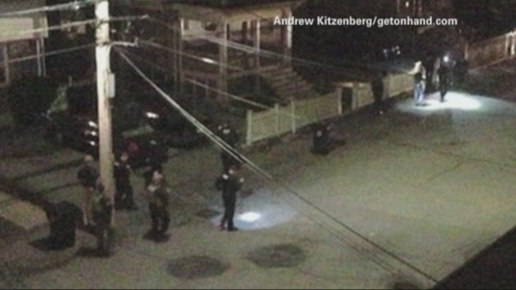 Neighbor catches Boston shootout on camera
