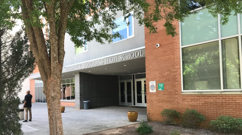 Frederick Douglass High School shifted to online learning for three days after a fire damaged the building. (Vanessa McCray/AJC file photo)