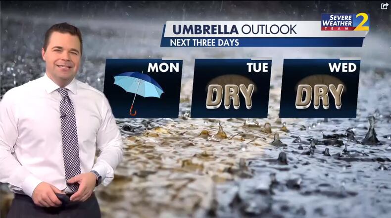 Channel 2 Action News meteorologist Brian Monahan said North Georgia will turn dry once morning showers clear out Monday.