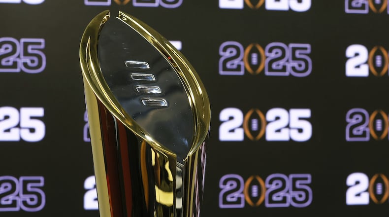 The 12-team college football playoff will debut in the 2024 season, and the championship game will be played at Mercedes-Benz Stadium om January 20, 2025. (Jason Getz / Jason.Getz@ajc.com)