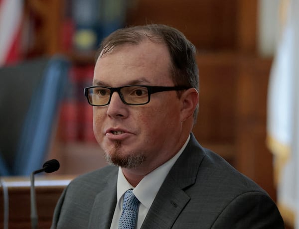 Digital forensics analyst Shanon Burgess testifies for the prosecution in the retrial of Karen Read in the Norfolk Superior Court, Monday, May 19, 2025, in Dedham, Mass. (Pat Greenhouse/The Boston Globe via AP, Pool)