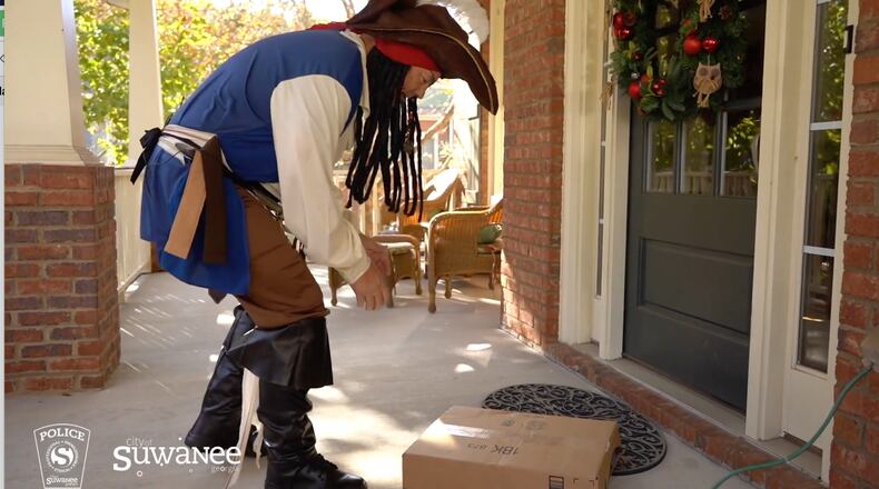 The Suwanee Police Department has released a video suggesting ways residents can avoid becoming the victim of “Porch Pirates.” (Courtesy City of Suwanee)
