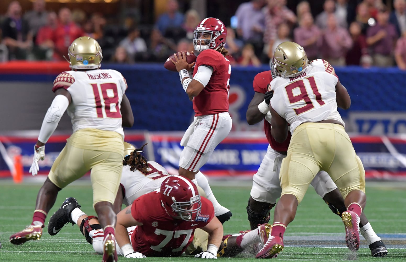 Photos: Alabama, FSU play at Atlanta’s Mercedes-Benz Stadium
