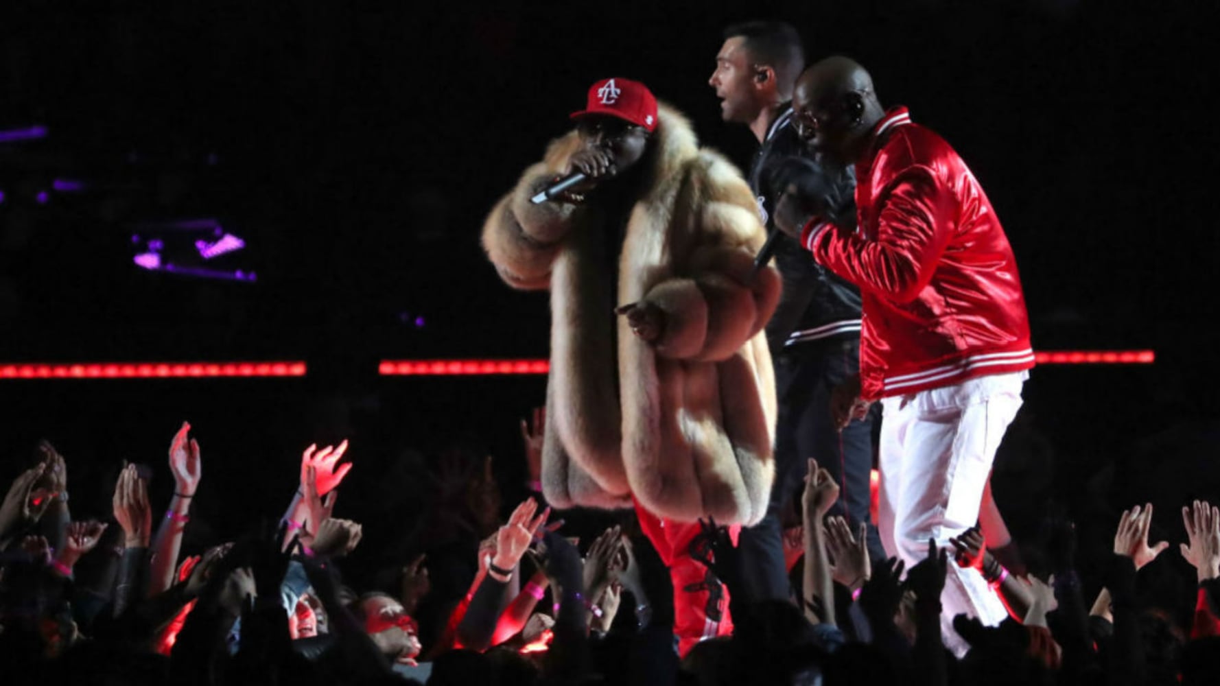 Photos: Maroon 5, Big Boi, Travis Scott underwhelm in Super Bowl 53 halftime show