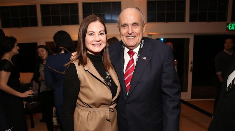 Rudy and Judith Giuliani attend the opening night party for the Hamptons International Film Festival 2017 on October 5, 2017 in East Hampton, New York.