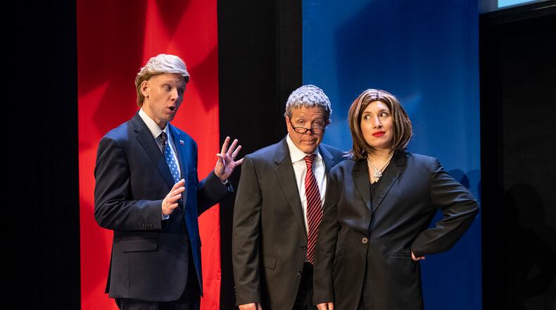 Capitol Fools, a group that mocks politicians through satirical songs, comes to the Rialto Center for the Arts on Sept. 21. Courtesy of Michael Brosilow