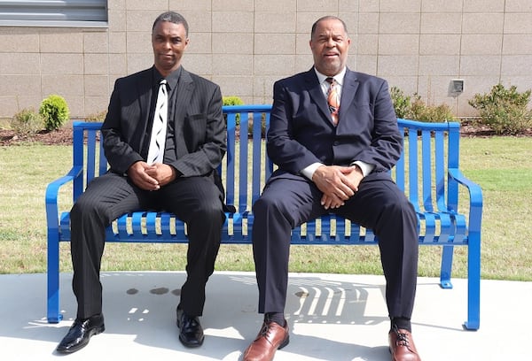 Randy McClure (left) became Campbell's girls coach for the 1990-91 season. James Gwyn became the boys coach in 1995-96.