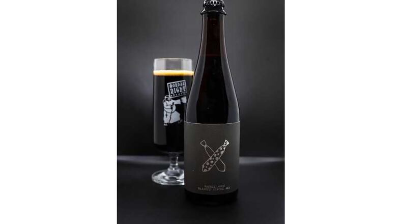 Monday Night Tie X On is a blend of barleywines, stouts and quads that's been in the making for more than four years. / Courtesy of Monday Night Brewing