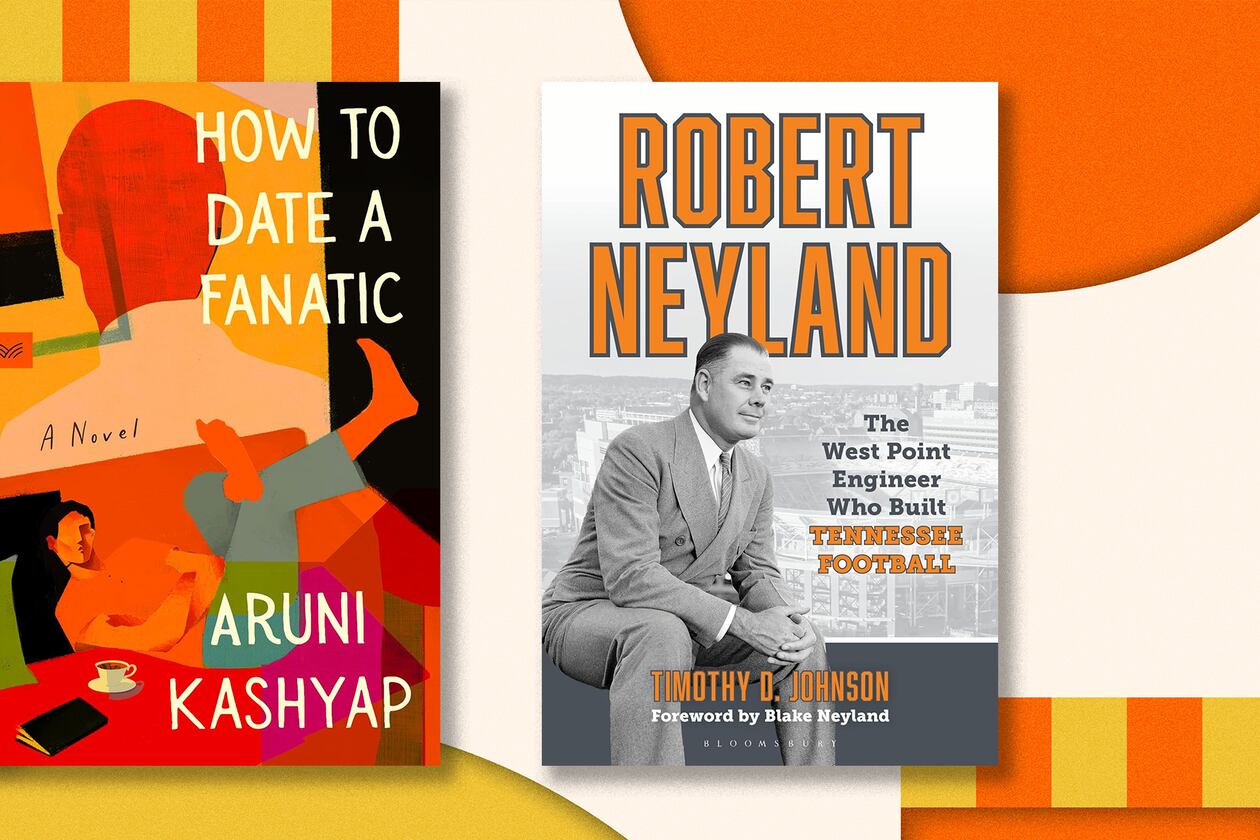 The authors of "How to Date a Fanatic" and "Robert Neyland: The West Point Engineer Who Built Tennessee Football" will both be giving talks in Atlanta this month. (Courtesy of Harper Via and Bloomsbury)