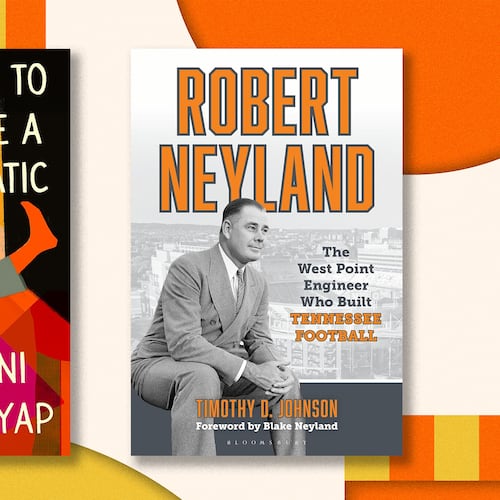 The authors of "How to Date a Fanatic" and "Robert Neyland: The West Point Engineer Who Built Tennessee Football" will both be giving talks in Atlanta this month. (Courtesy of Harper Via and Bloomsbury)