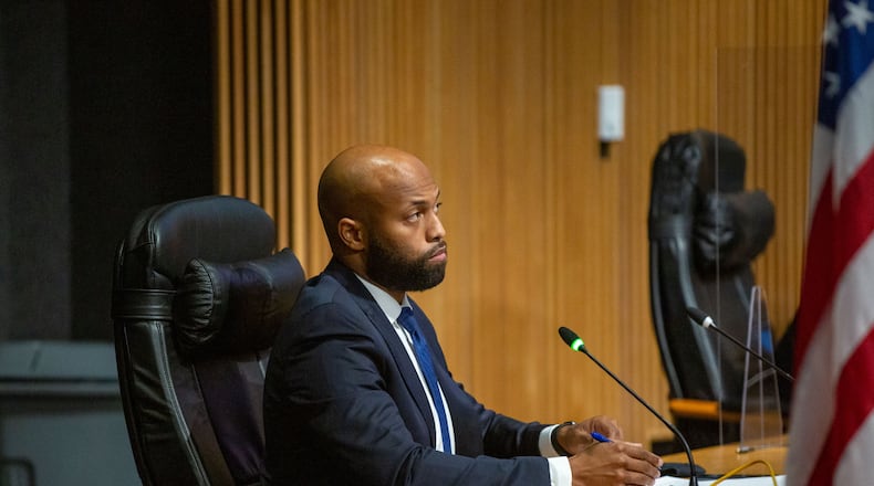 Gwinnett County Commissioner Kirkland Carden said he expects Tax Commissioner Tiffany Porter to take legal action after a new agreement was reached between the county and Grayson for Porter to collect the city's taxes. (Rebecca Wright for the Atlanta Journal-Constitution) AJC FILE PHOTO