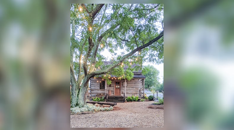The Manning Family cabin and courtyard space at the William Root House Museum & Gardens in Marietta. Cobb Landmarks & Historical Society wants to raise $10,000 to renovate the courtyard space.