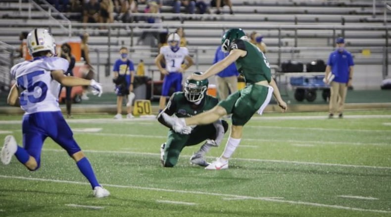 Kicker Aidan Birr from Kennedale (Texas) High, who announced his commitment to Georgia Tech on July 30, 2021. (Photo courtesy Aidan Birr)
