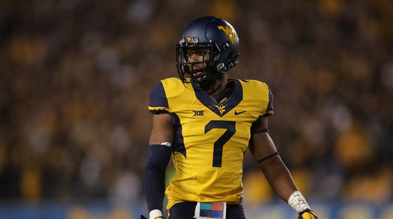 West Virginia cornerback Daryl Worley (7) during the first half/ second half of an NCAA college football game, Saturday, Oct. 10, 2015, in Morgantown, W.Va. (AP Photo/Raymond Thompson)