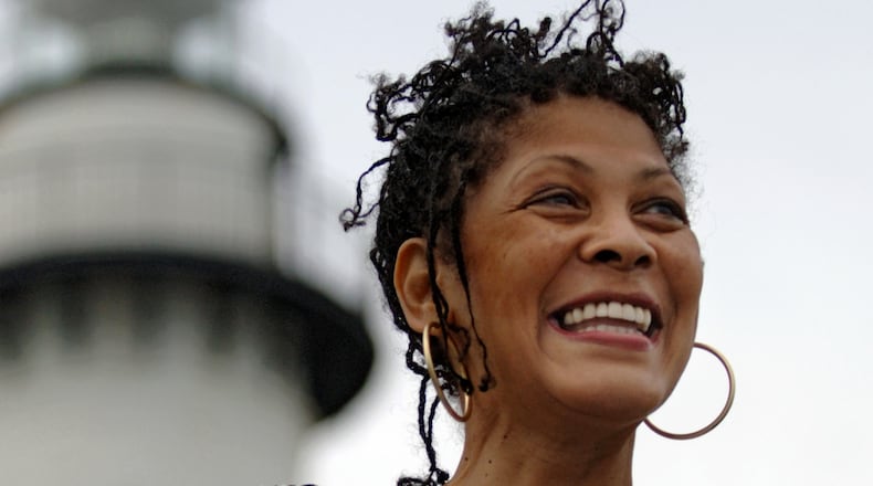Tina McElroy Ansa in her beloved St. Simons Island, Ga., in 2008. The Macon native distinguished herself as a writer and editor before turning to publishing, podcasting and promoting other writers. She died unexpectedly this week. Photo: Stephen Morton)e