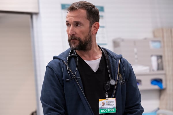 This image released by Max shows Noah Wyle in a scene from "The Pitt." (Warrick Page/MAX via AP)