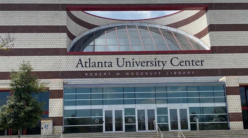 The Robert W. Woodruff Library is a primary location for Atlanta University Center students to study. The colleges and universities in the center announced on April 19, 2021 that they will ERIC STIRGUS/ESTIRGUS@AJC.COM.