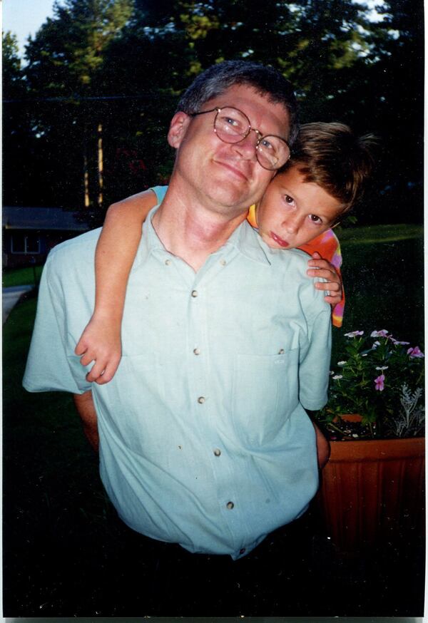 Walter Reeves with his son Grey in the 1990s. CONTRIBUTED