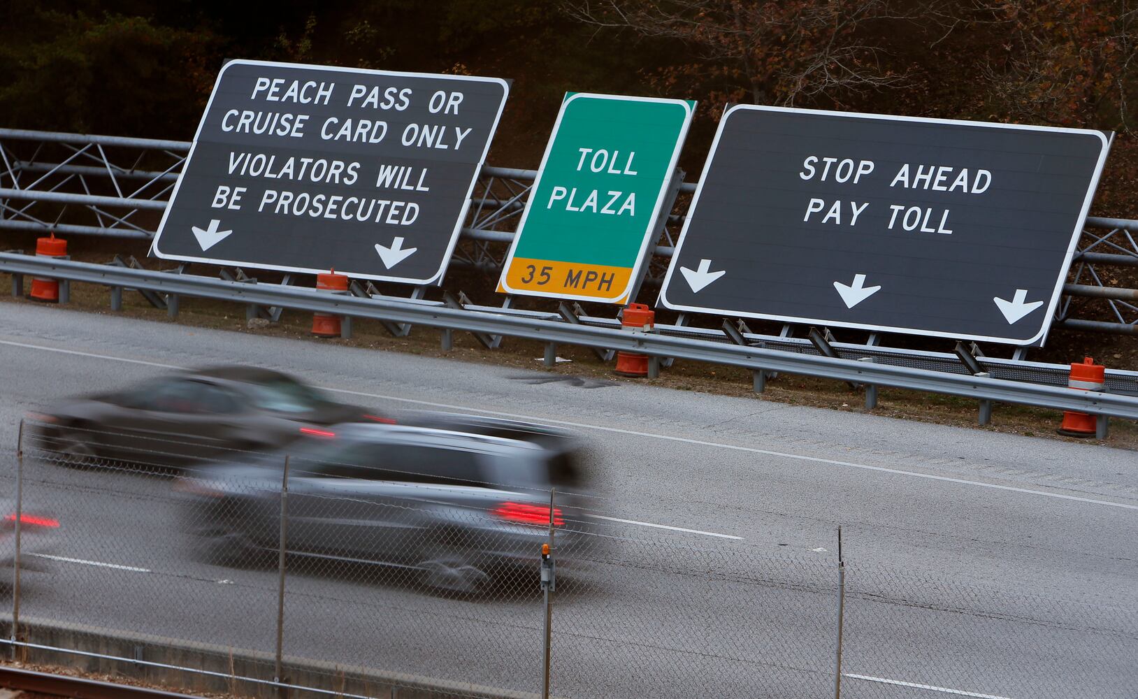 Ga. 400 toll booth signs have been taken down